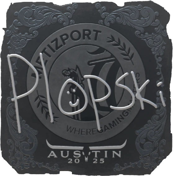 Sticker | Plopski (Foil) | Austin 2025