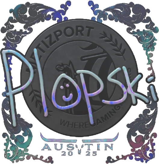 Sticker | Plopski (Foil) | Austin 2025