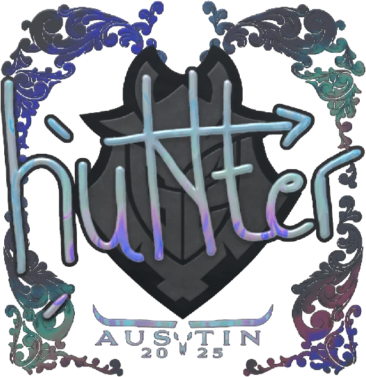 Sticker | huNter- (Foil) | Austin 2025