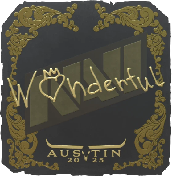Sticker | w0nderful | Austin 2025