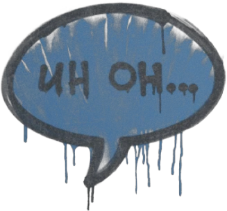 Sealed Graffiti | Uh Oh (Monarch Blue)
