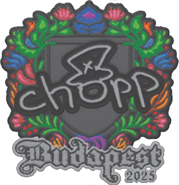 Sticker | chopper (Embroidered) | Budapest 2025