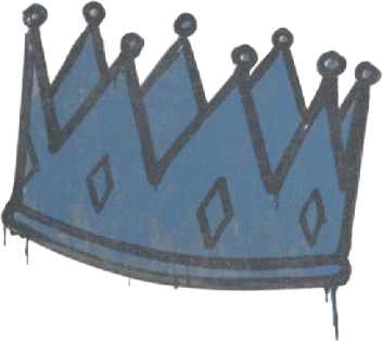 Sealed Graffiti | King Me (Monarch Blue)