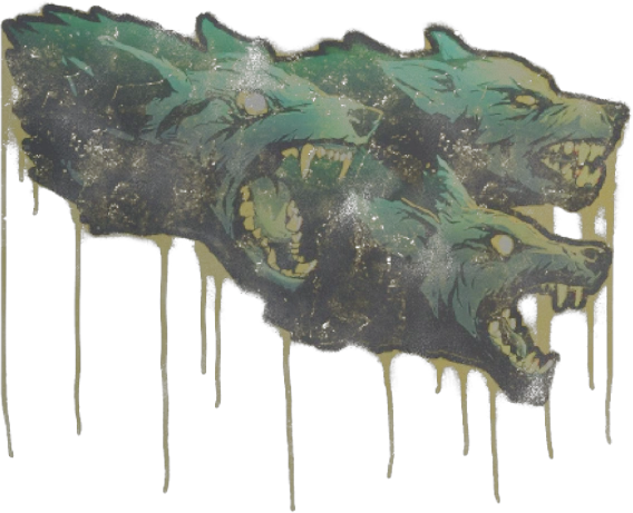 Sealed Graffiti | Cerberus