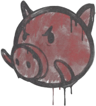 Sealed Graffiti | Piggles (Blood Red)