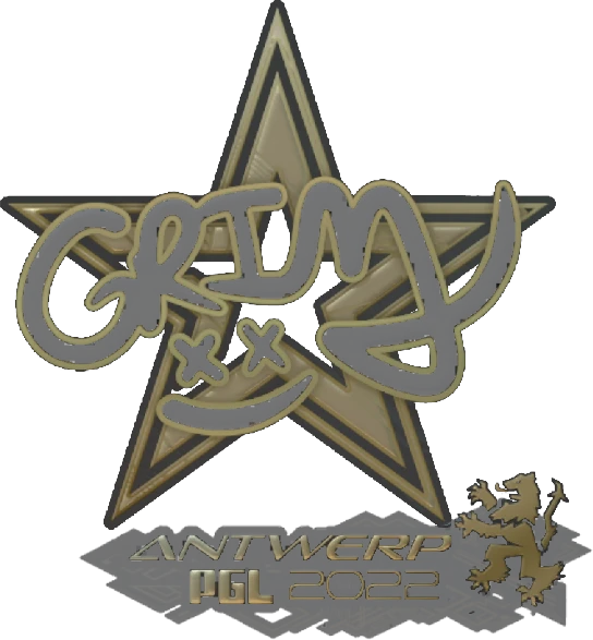 Sticker | Grim (Glitter) | Antwerp 2022