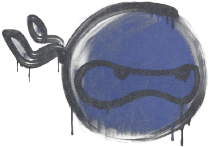 Sealed Graffiti | Ninja (SWAT Blue)