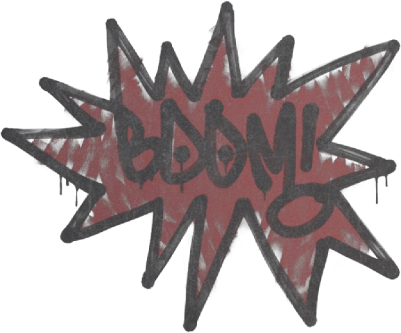 Sealed Graffiti | BOOM (Brick Red)