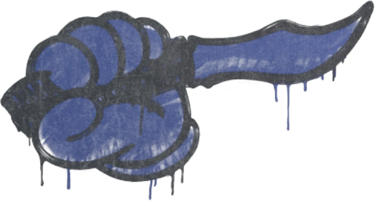 Sealed Graffiti | Backstab (SWAT Blue)