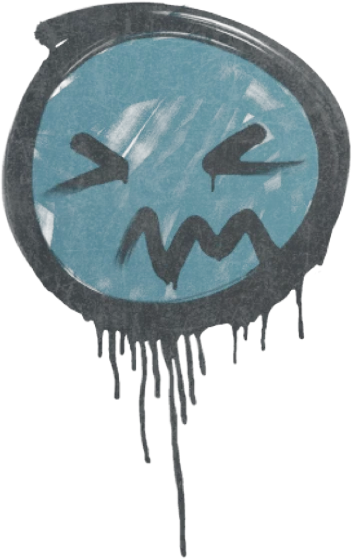 Sealed Graffiti | Grimace (Wire Blue)