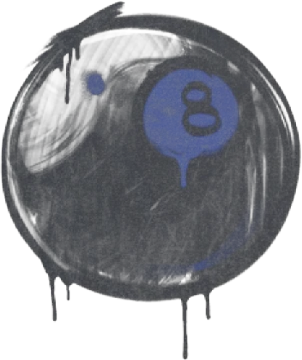Sealed Graffiti | 8-Ball (SWAT Blue)
