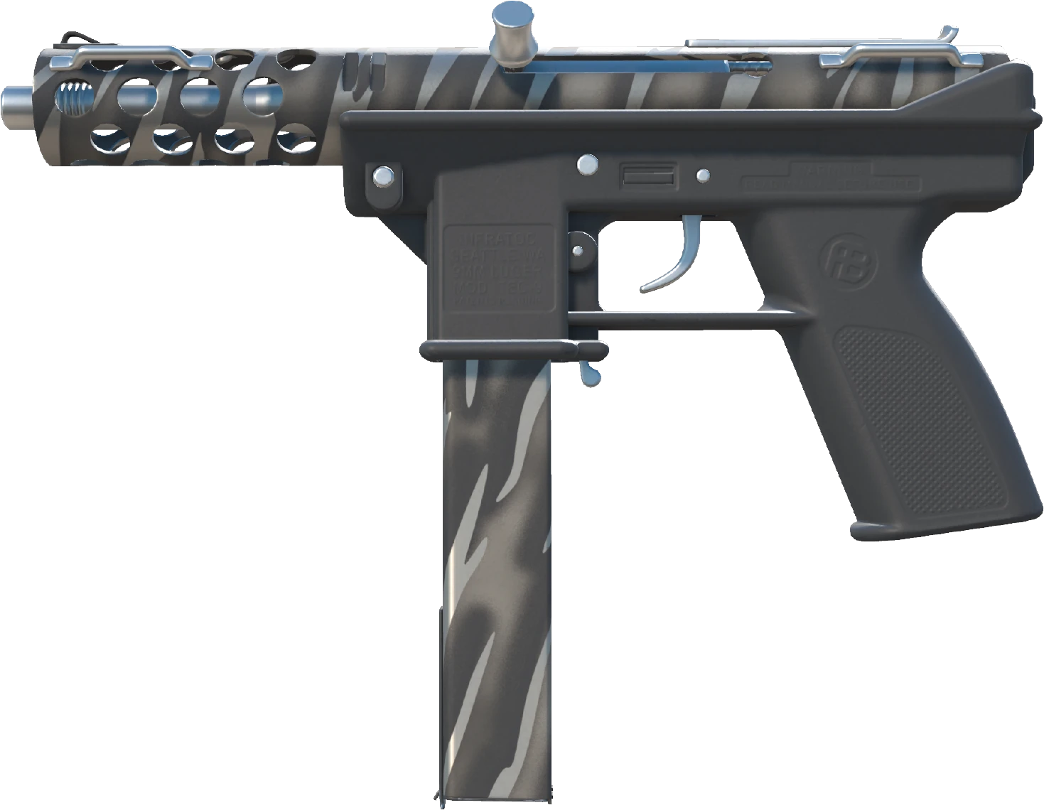 Tec-9 | Tiger Stencil