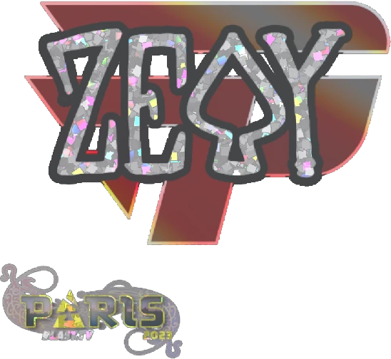 Sticker | zevy (Glitter) | Paris 2023