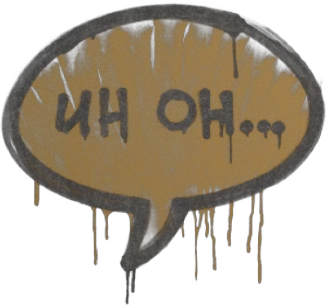 Sealed Graffiti | Uh Oh (Desert Amber)