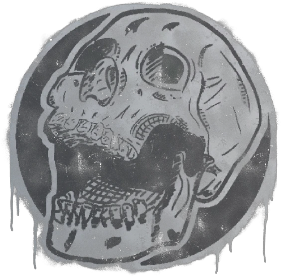 Sealed Graffiti | Rising Skull