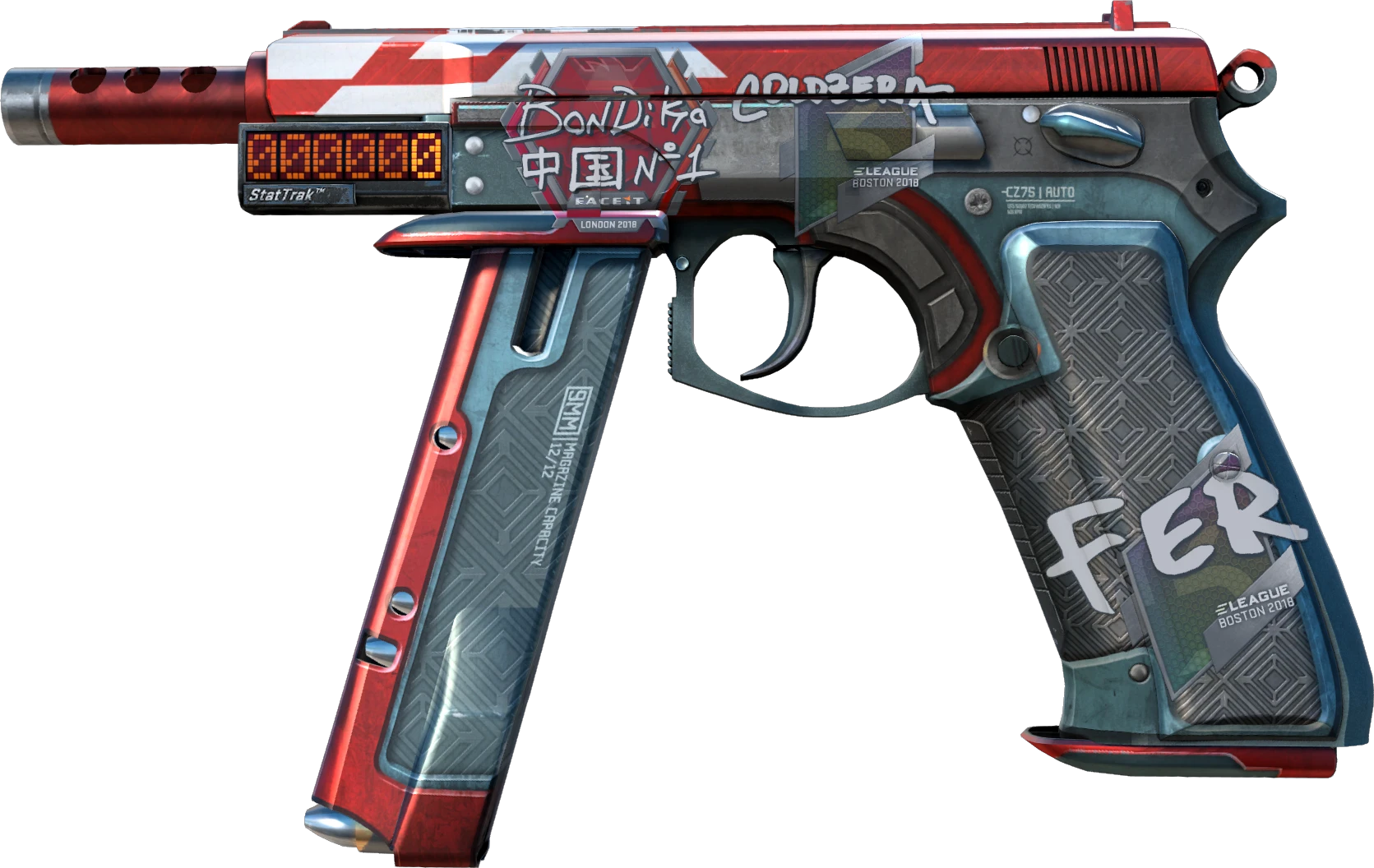 CZ75-Auto | Red Astor