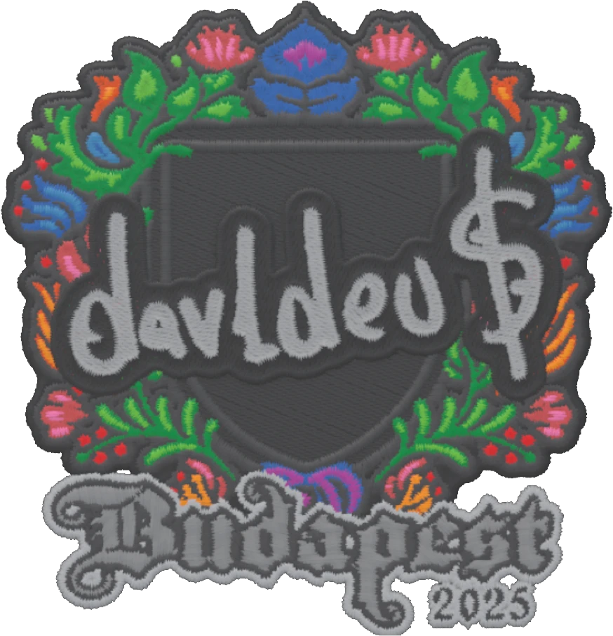 Sticker | dav1deuS (Embroidered) | Budapest 2025