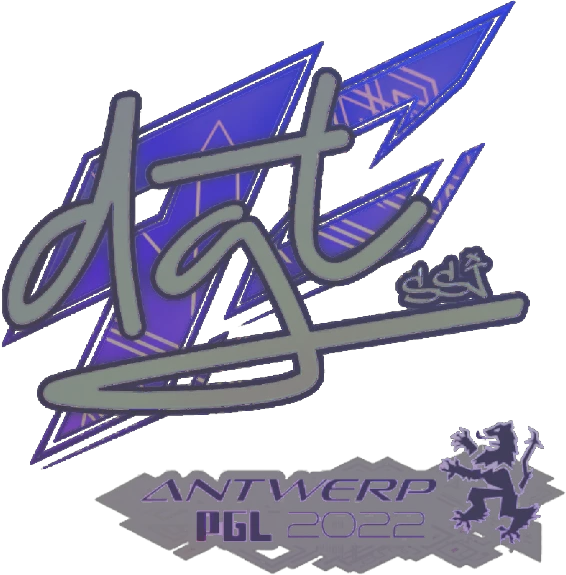 Sticker | dgt (Glitter) | Antwerp 2022