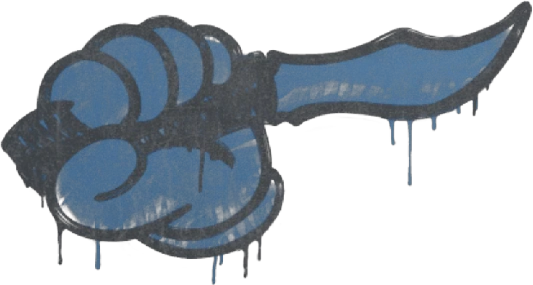 Sealed Graffiti | Backstab (Monarch Blue)