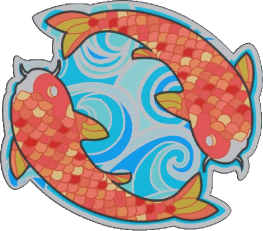 Sticker | Twin Koi