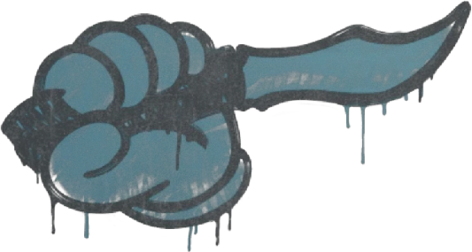 Sealed Graffiti | Backstab (Wire Blue)