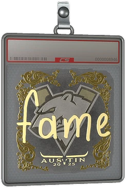 Sticker Slab | fame (Gold) | Austin 2025