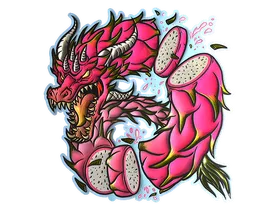 Sticker | Dragon Fruit (Foil)
