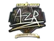Sticker | AZR (Gold) | Berlin 2019