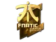 Sticker | Fnatic (Gold) | Boston 2018