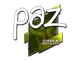 Sticker | paz (Foil) | Boston 2018