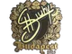 Sticker | siuhy (Gold) | Budapest 2025