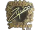 Sticker | ZywOo (Gold, Champion) | Budapest 2025