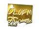 Sticker | olofmeister (Gold) | Cologne 2015