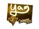 Sticker | yam (Gold) | Cologne 2015