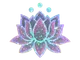 Sticker | Lotus (Glitter)