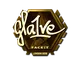 Sticker | gla1ve (Gold) | London 2018