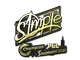 Sticker | s1mple (Gold) | Stockholm 2021