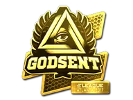 Sticker | GODSENT (Gold) | Atlanta 2017
