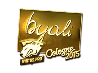 Sticker | byali (Gold) | Cologne 2015
