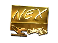 Sticker | nex (Gold) | Cologne 2015
