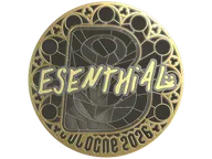 Sticker | esenthial (Gold) | Cologne 2026