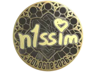 Sticker | n1ssim (Gold) | Cologne 2026