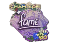 Sticker | fame (Champion) | Rio 2022