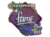 Sticker | fame (Glitter, Champion) | Rio 2022