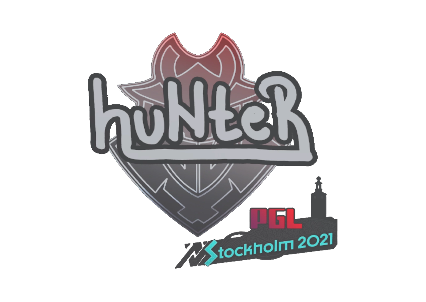 Sticker | huNter- | Stockholm 2021 — Byt CS:GO/CS2 skins på CS.MONEY