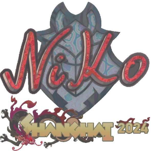 Наклейка | NiKo (голографическая) | Шанхай-2024 — Cкины CS:GO/CS2 на CS ...