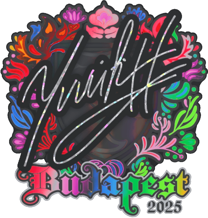 Yuurih Sticker Наклейка | yuurih (голографическая) | Будапешт-2025 — Cкины CS:GO/CS2 ...