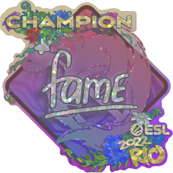 Sticker | fame (Glitter, Champion) | Rio 2022 — Trade CS:GO/CS2 skins ...