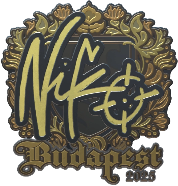 Sticker | NiKo (Gold) | Budapest 2025 — Trade CS:GO/CS2 skins on CS.MONEY
