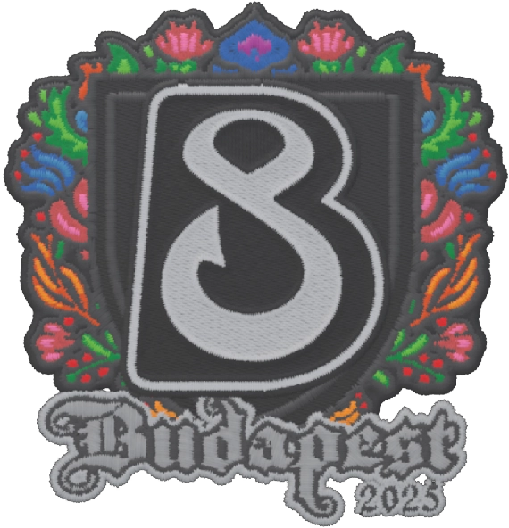 Наклейка | B8 (вышитая) | Будапешт-2025 — Cкины CS:GO/CS2 на CS.MONEY